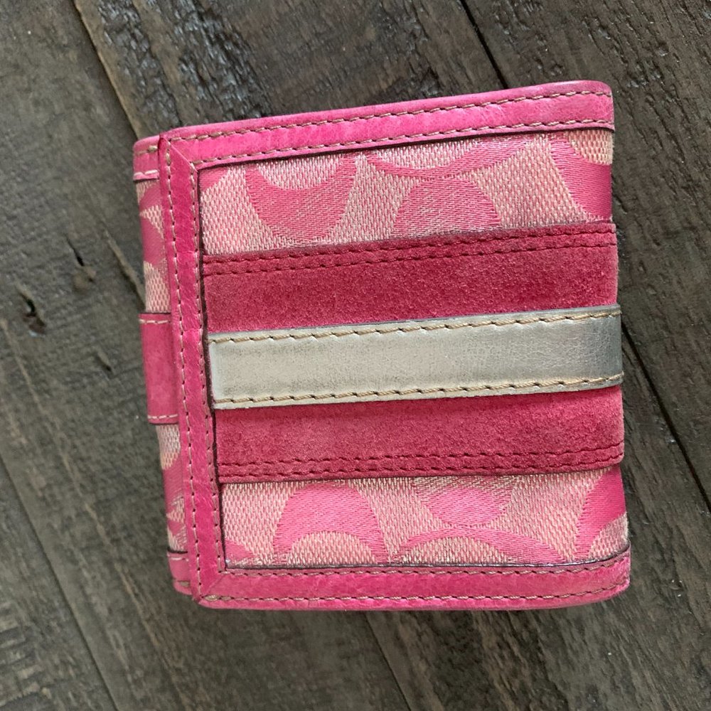 Vintage Pink Coach Purse and Wallet Set - Picture 11 of 13
